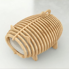 Parametric cat shape house and bed plywood