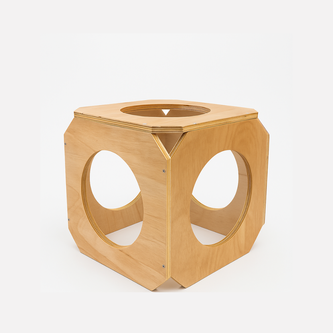 Wooden square pet house